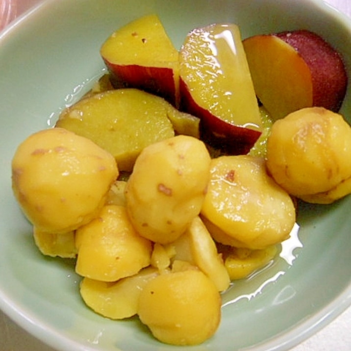 おやつ 箸休めに さつま芋と栗の蜂蜜煮 レシピ 作り方 By アルプスの乙女 楽天レシピ